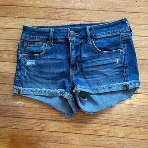 American Eagle Outfitters Dark Blue Jean Shorts
